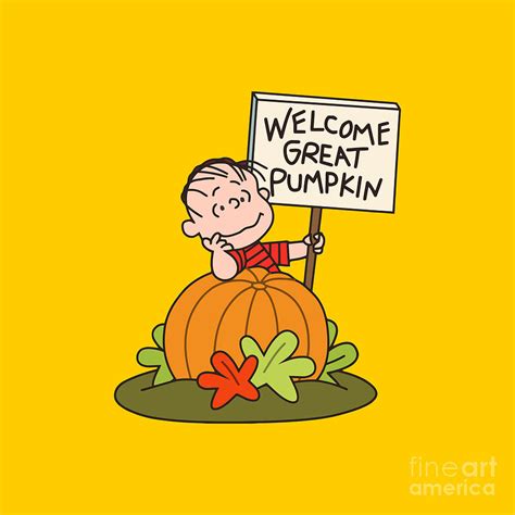 Welcome Great Pumpkin Drawing By Hartaka Rajasa Fine Art America