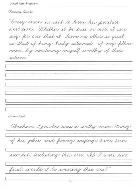 Grade 4 Handwriting Worksheets