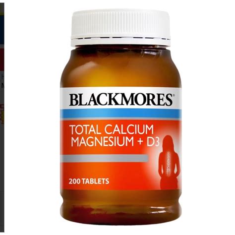 Maybe you would like to learn more about one of these? Blackmores Total Calcium & Magnesium + D3 200 Tablets ...