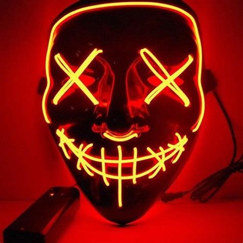 Purge Masks With Led Red Cool Mania