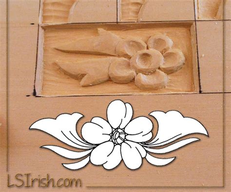 Wood Carving A Simple Flower