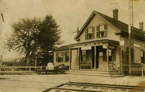 Postcard Atkinson Depot New Hampshire Railroad History