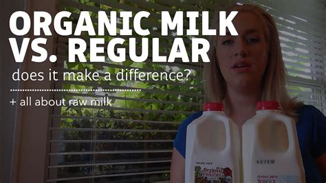 Regular Milk Organic Milk And Raw Milk What Is The Difference Youtube
