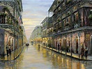 New Orleans Louisiana cityscapes Painting in Oil for Sale