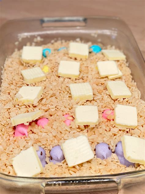 Quick And Easy Peep Rice Krispy Treat Recipe The Curated Farmhouse