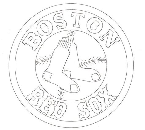 Red Sox Coloring Pages At Free Printable Colorings
