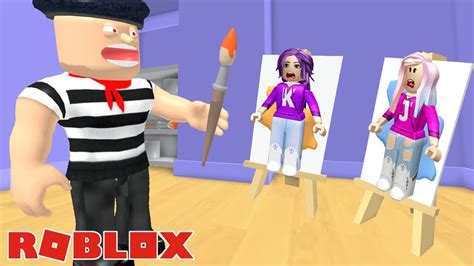 The Artist Turns Us Into Paintings 🎨 Roblox Youtube