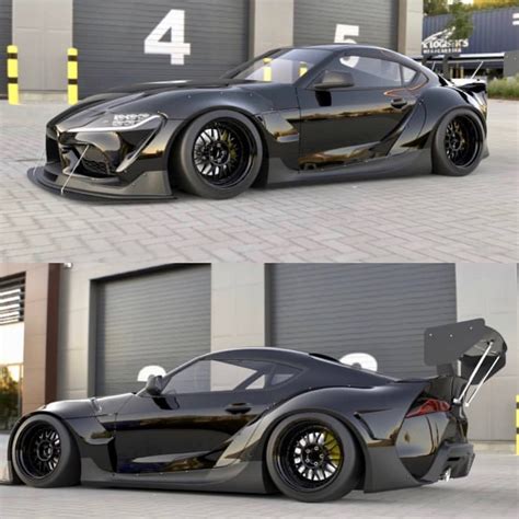 Pandem Widebody 2020 Toyota Supra Shows Dominating Swan Neck Wing