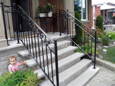 Exterior Metal Stair Railing For Safety And The Look Of