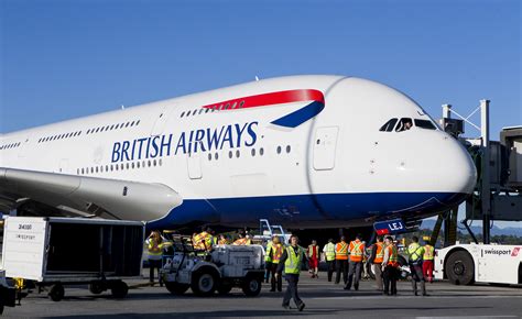 British Airways A380 Lands At Yvr Yvr