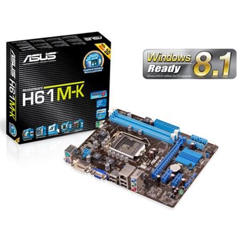 Intel® core™ cpus (lga1155 socket). Asus H61M-K Intel H61 MicroATX Motherboard | H61M-K | City ...