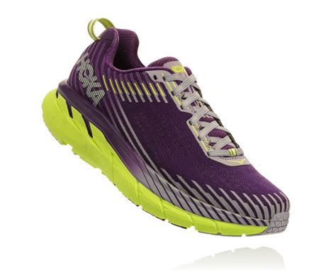 Hoka One One Womens Hoka One One Clifton 5 Running Shoe Purple