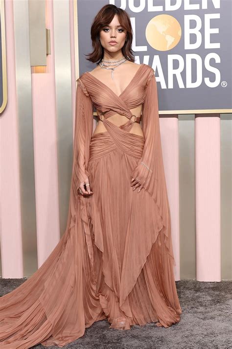 Jenna Ortega Is A Gucci Goddess On The 2023 Golden Globes Red Carpet