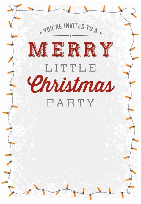 Office Holiday Party Invitation Template New A Merry Little Part