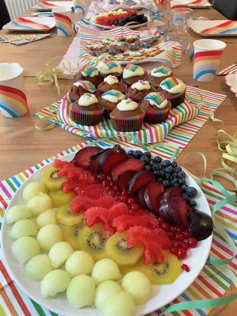 Willkommen zu einem der schnsten und schnen kuchenfabrik mdchen spiele. Regenbogen-Einhorn-Geburtstag - Deko, Spiele & Kuchen ...