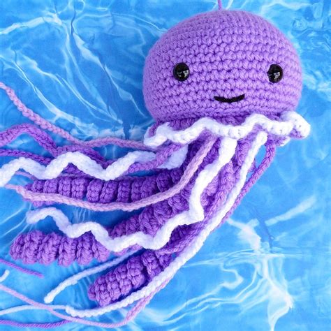 Purple Amigurami Jellyfish Plush Toy Etsy