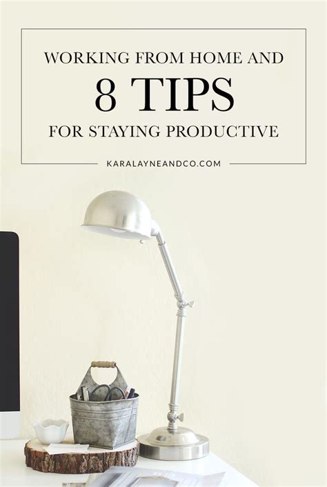 8 Tips For Productivity While Working From Home