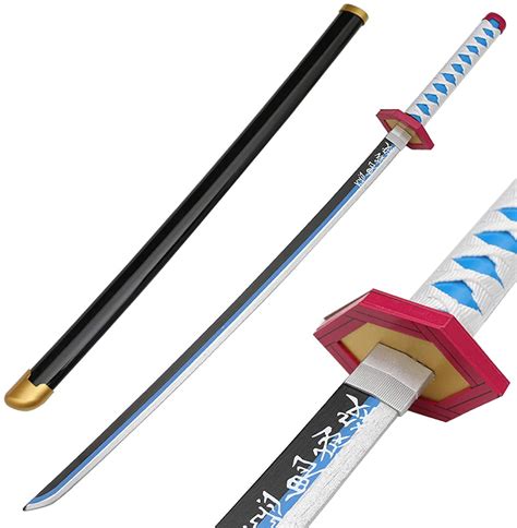 Buy Pige Demon Slayer Blade Cos Wooden Tomioka Giyuu Prop Weapon Model