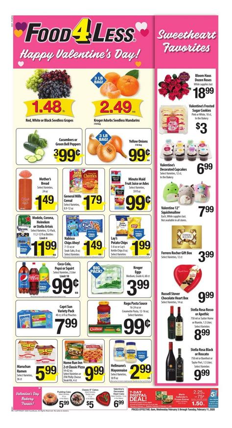 We are posting food 4 less weekly ad sneak peek a few days before the deal issues. Food 4 Less Weekly Ad Feb 05 - Feb 11, 2020