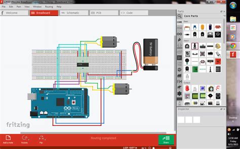 Simple Arduino Program Speed And Direction Of Dc Motor L293d Motor
