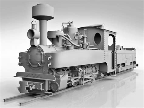 Brigadelok Steam Locomotive 01 3d Model Max Obj 3ds Skp