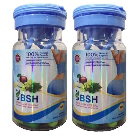 Bsh Bodyslim Herbal Diet Weight Loss 1 Bottle 30 Pills Body Slim