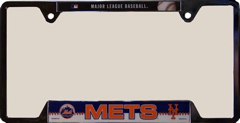 New York Mets Metal License Plate Frame Old Time Signs
