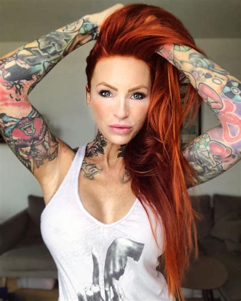 Beautiful Redhead Gorgeous Hot Tattoos Photography Projects Color