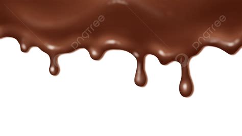 Chocolate Que Fluye Con Borde Líquido Png Líquido Marco Paradero