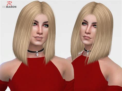 The Sims Resource Polly 001 Hair Retextured By Remaron Sims 4 Hairs