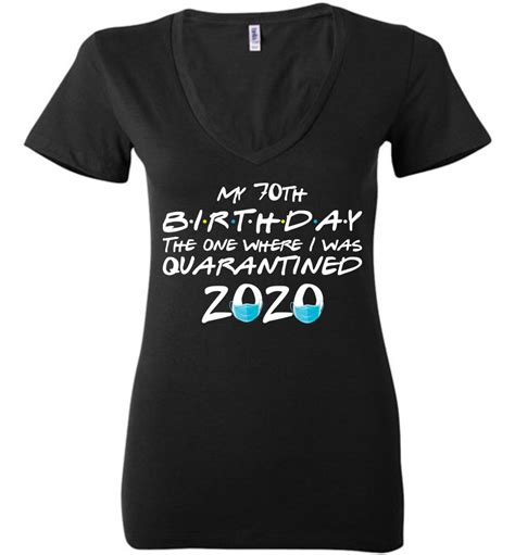 My 70th Birthday Deep V Neck Birthday Shirts For Women Its My