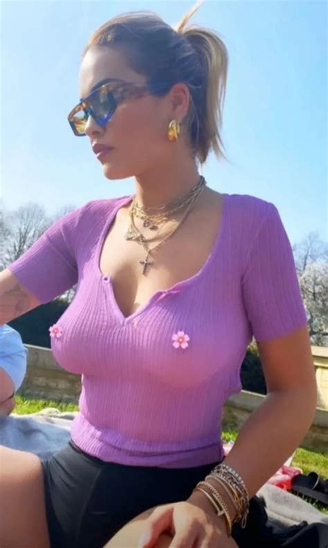 Rita Ora Ditches Bra As She Flashes Killer Curves In Totally Transparent Top Show News Space