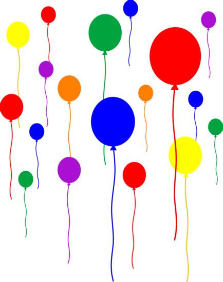 Simple Colorful Birthday Balloons | Balloons, Rainbow balloons, Party balloons