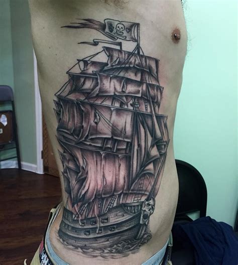 Cool Striking Pirate Ship Tattoo Designs Bonding With Masters Of The Seas Check More At