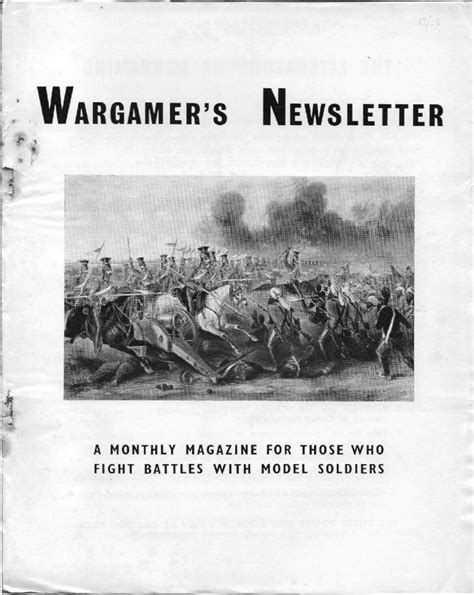 Pdf Wargamers Newslettera Series Of Handbooks Dealing With