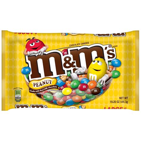 Mandms Milk Chocolate Candy With Coated Peanuts 192 Oz