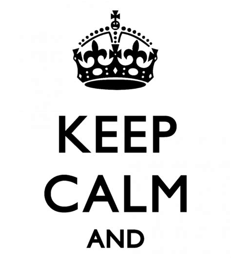 Keep Calm Logo Png Picture Png Mart