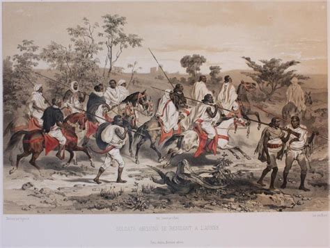Ethiopian Warriors During The Zemene Mesafint Ethiopia