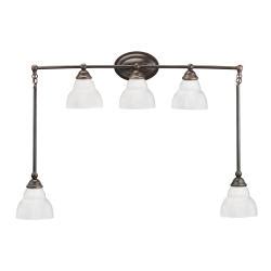 Older homes are likely not to have a junction box. Bathroom Vanity 5-light Wall Mount Fixture - Free Shipping ...