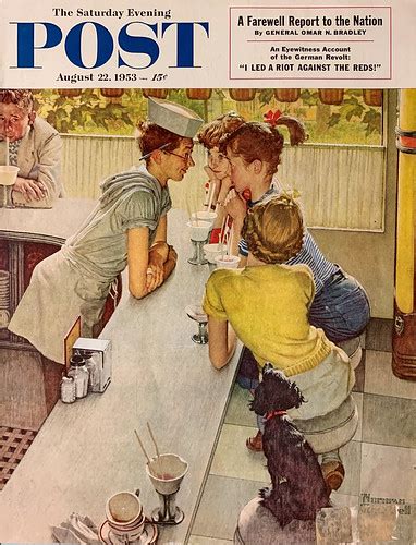 Soda Jerk By Norman Rockwell On The Cover Of The Saturd Flickr