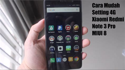 Kemudian piih opsi cellular data network. Cara Mudah Setting 4G Xiaomi Redmi Note 3 Pro MIUI 8 - YouTube