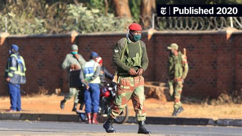 Zimbabwe Locks Down Capital Thwarting Planned Protests The New York Times