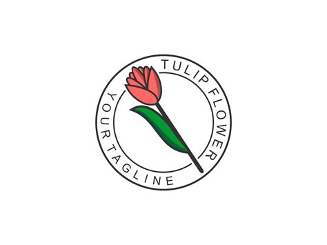 Tulip Flower Vector Logo Design Gráfico Por Shikatso · Creative Fabrica