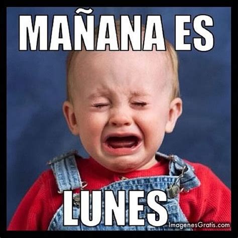 Mañana Es Lunes Mañana Es Lunes Humor Del Lunes Y Memes Soy Luna