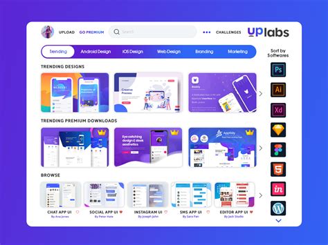 Uplabs Homepage Redesign Challenge Uplabs