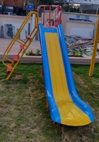 Yellowblue And Red Frp Playground Straight Slide Age Group 10 Years