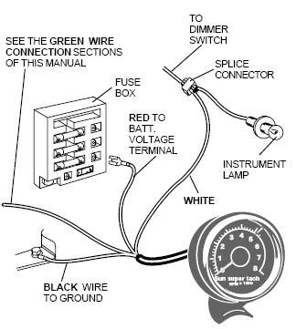 Sun Super Tach Wiring Diagram Wiring Diagram Pictures