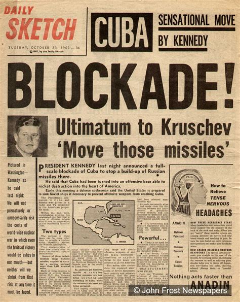 12 Newspaper Article On Cuban Missile Crisis References