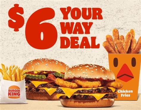 Burger King Updates Your Way Deal With 6 Pricing And Two Burger Choices