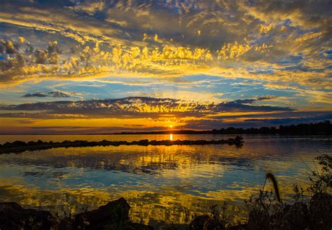 Grand Lake St Marys Sunset Celina Ohio Photograph By Ina Kratzsch
